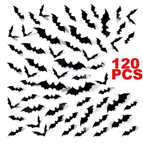 Halloween Decoration 3D Black PVC Bat Halloween Party DIY De