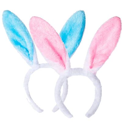 Pink Blue Easter Bunny Ears Headband Easter decoration for h