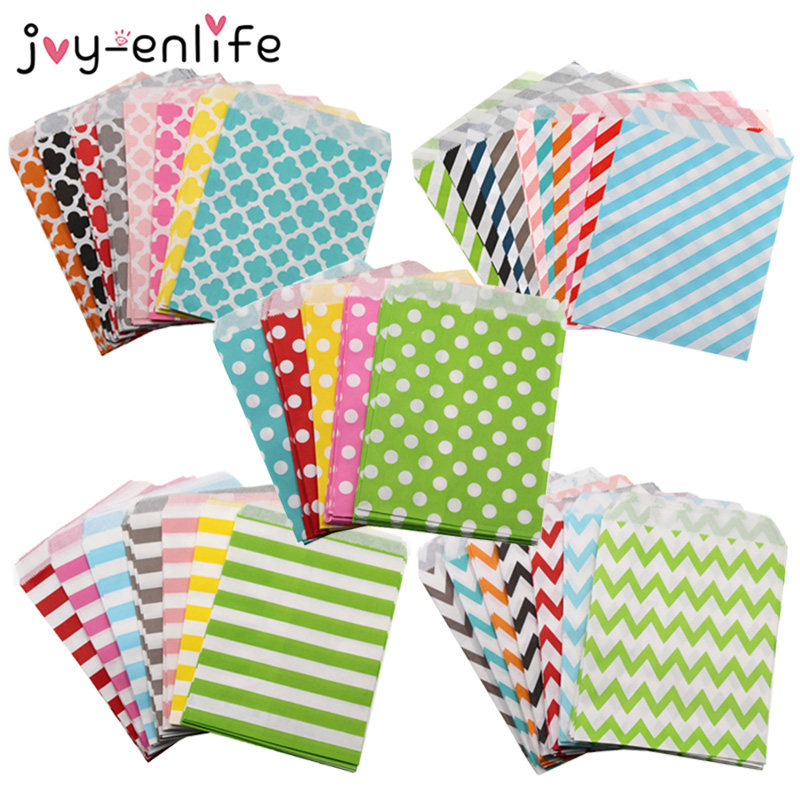 25/50/100pcs kraft paper bags candy gift bags food