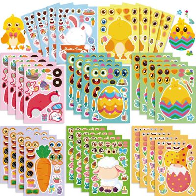 Easter Crafts Stickers for Kids Toddlers DIY Bunny Chick Egg