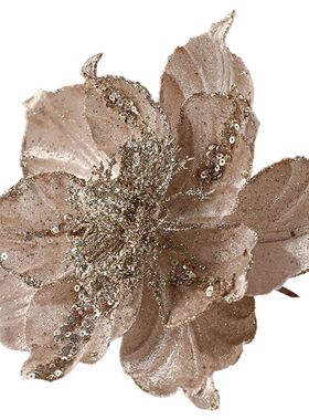 Christmas Poettia Glitter Flower Xmas Tree Hanging Decoratio