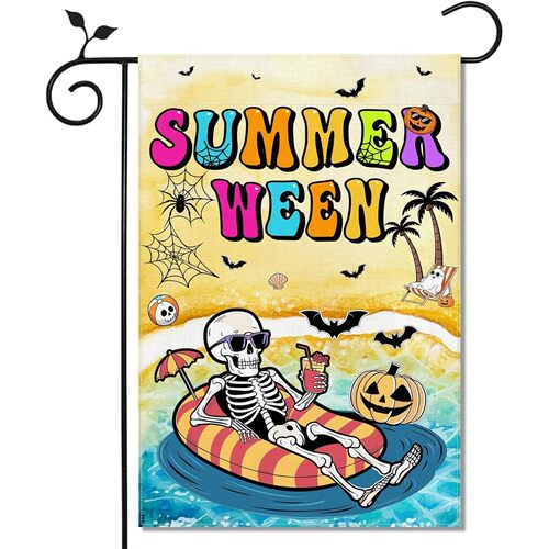 Summerween Decorations Garden Flag Spooky Halloween in Summe
