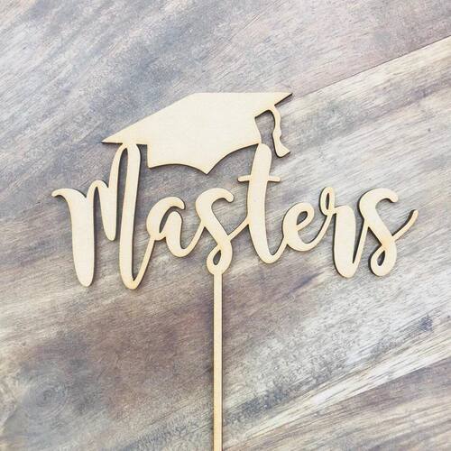 Personalized  Masters Graduation Cake Topper,name Congrats G
