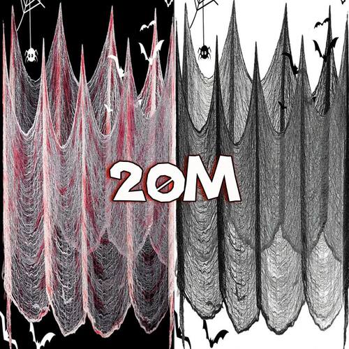 Halloween Bloody Creepy Gauze Cloth Large Black Gauze Spooky