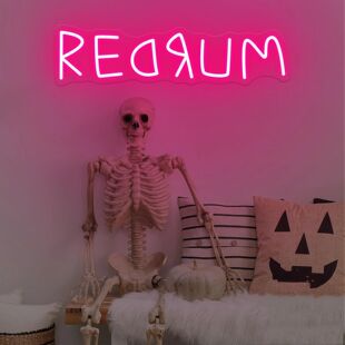 REDRUM Neon Sign,Horror Neon Sign,Spooky Neon Sign,Creepy Ro