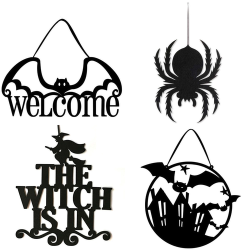 Halloween Spider Ghost Bat Alphabet Tag Ornaments Halloween