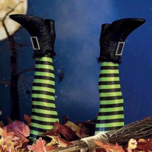 1PCS Halloween Decoration Evil Witch Leg Decoration Inverted