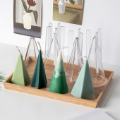 以沫手作diy香薰锥形亚克力蜡烛模具熏香柱状家居摆件手工持久