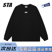 美式 STA旗舰店基础小logo印花长袖 男女秋季 潮牌高街纯棉情侣卫衣