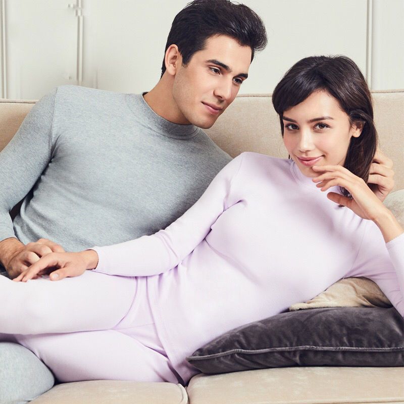 三枪纯全棉半高领中领保暖内衣 男士女秋衣秋裤打底衫棉毛衫套装,女士内衣/男士内衣/家居服,保暖套装,淘宝优惠券,粉丝福利购,淘宝优惠卷