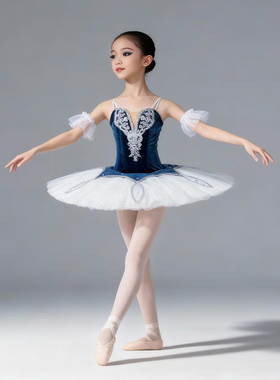 【丹律诗】简易款蓝鸟变奏芭蕾舞tutu裙双拼色艾斯米拉达演出服