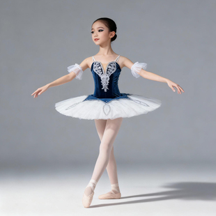 【丹律诗】简易款蓝鸟变奏芭蕾舞tutu裙双拼色艾斯米拉达演出服
