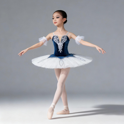 【丹律诗】简易款蓝鸟变奏芭蕾舞tutu裙双拼色艾斯米拉达演出服