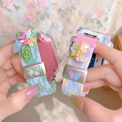 适用于小天才手表表带z11/z10/z9PRO少年版z8z7s编织磁吸z6PROQ3A