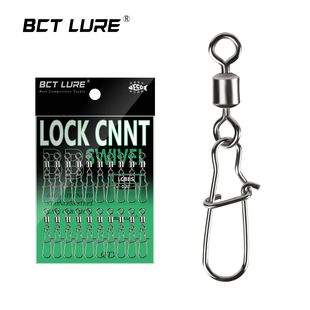 BCT 增强别针不锈钢旋转八字环快速连接器海钓配件 LURE进口美式