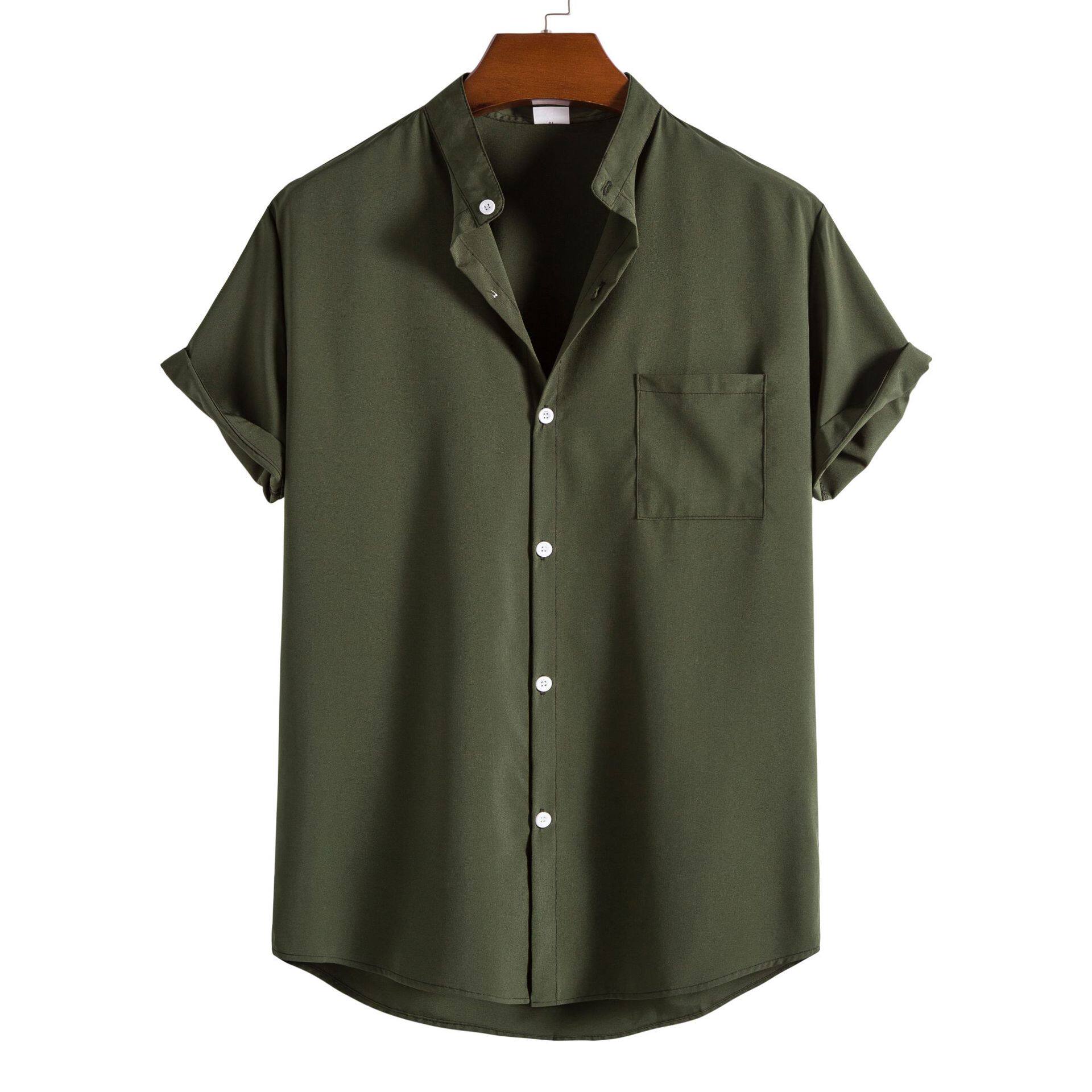 summer shirts for men man tshirts shirt new 夏威夷衬衫男大码图片