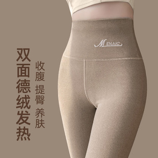 women winter thick warm thermal fleece leggings sexy pants女