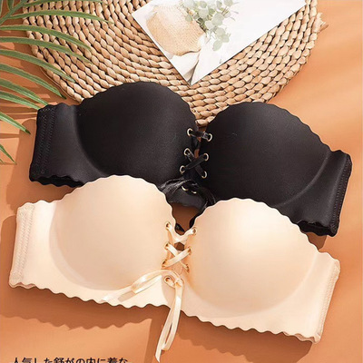 Invisible Strapless Bras Sexy Push Up Bra Silicone隐形内衣女