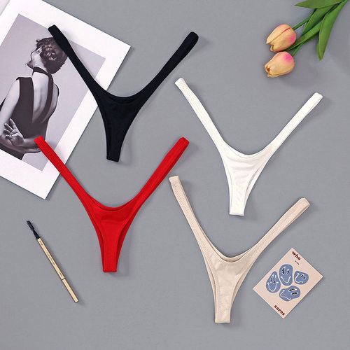 Sexy Sports Panties Ms Underpants Seamless Thong String 内裤