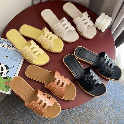 beach Slippers women fashion wear flat sandals lady 沙滩拖鞋
