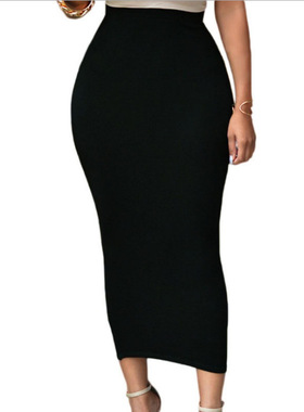 Women's High Waist Stretch Long Pencil Skirt女高腰弹力铅笔裙
