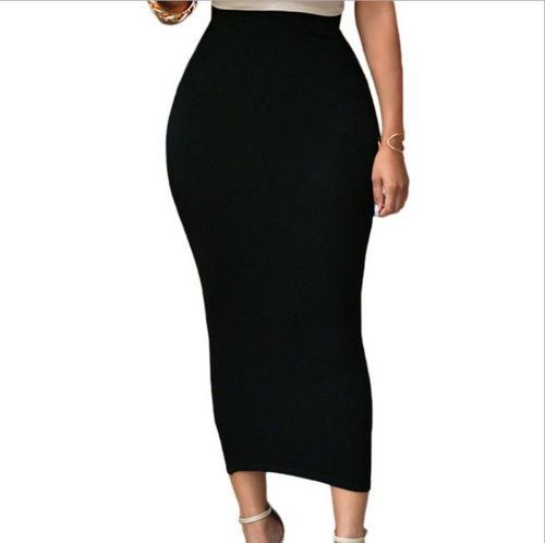 Women's High Waist Stretch Long Pencil Skirt女高腰弹力铅笔裙