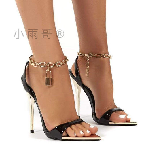 сандали 高跟凉鞋 women large size high heels sandals