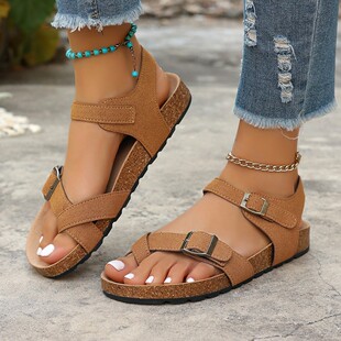 大码凉鞋 summer women flat shoes female sandals big size 43