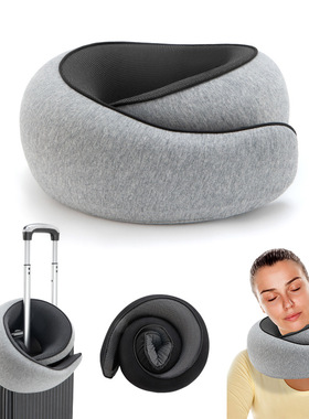 Soft Memory Airplane U Shaped Neck Support Travel Pillow Set