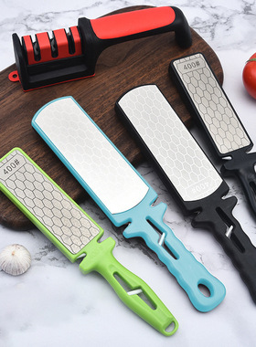 金刚砂双面磨刀神器家用菜刀剪刀快速磨刀石400目双面多功能磨刀