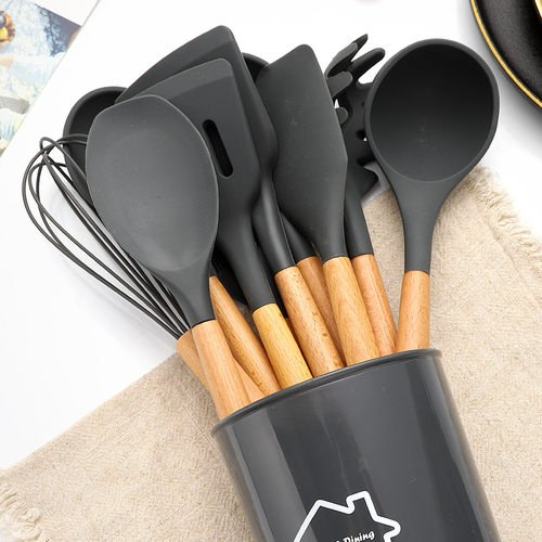 食品级耐高温不粘锅硅胶铲炒勺专用家用炒菜铲子煎铲汤勺厨具套装