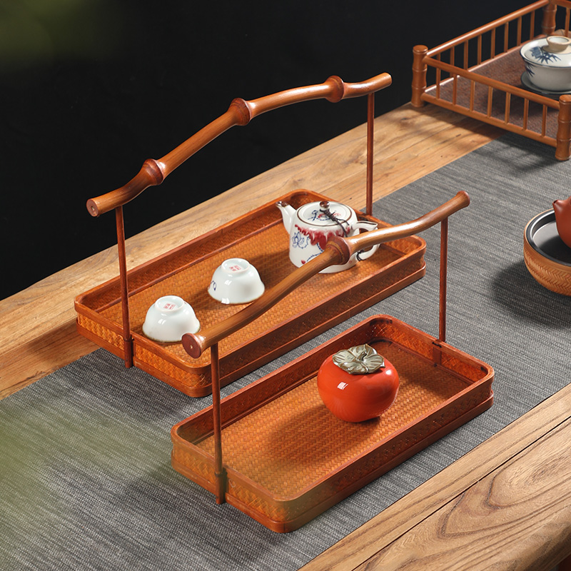 提篮手工编织大漆工艺