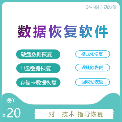 U盘提示格式化超级数据恢复软件硬盘数据存储卡SD卡恢复专业版