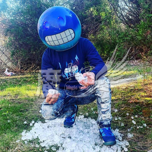 Marshmello百大Dj头套发光头套头盔mc夜店派对头套音乐节气氛头套