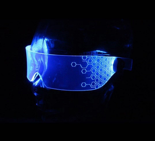 赛博朋克2077cyberpunk酒吧ggo未来科技科幻道具led发光眼镜