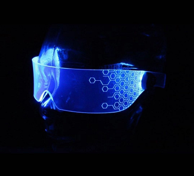 赛博朋克2077cyberpunk酒吧ggo未来科技科幻道具led发光眼镜