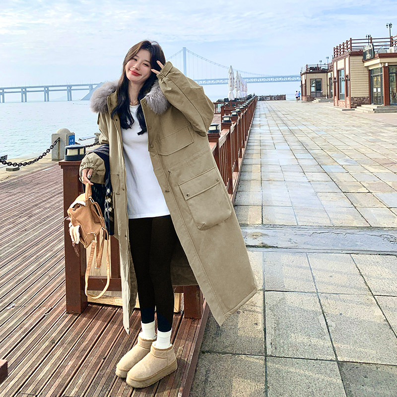 226-8815P245k318长款派克服连帽,女装派克服,2C226