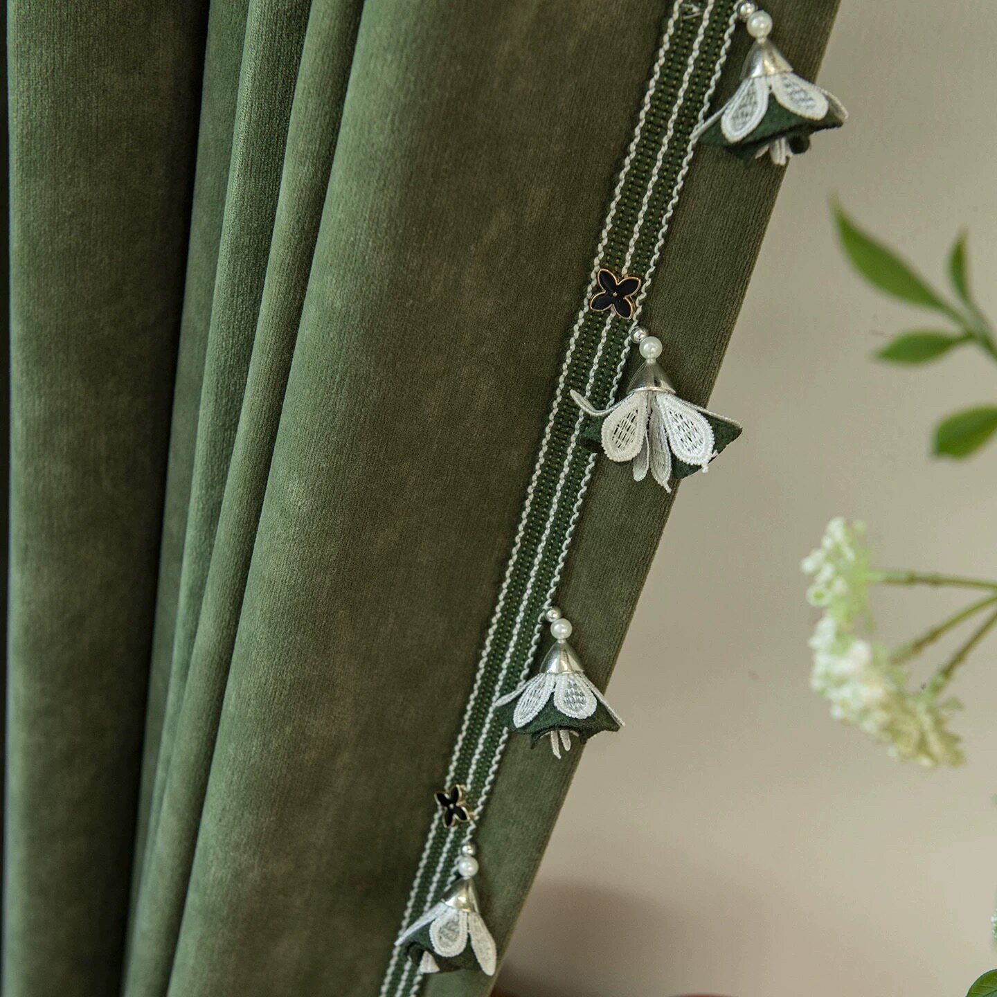 新款窗帘花边中古风手工立体花朵沙发抱枕布艺辅料装饰