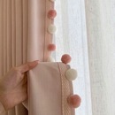 饰立边家纺辅料零剪 可爱粉白色毛球装 新款 窗帘花边法式