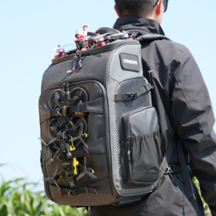 FPV穿越机双肩包适用于大疆无人机背包户外大容量防水摄影收纳包