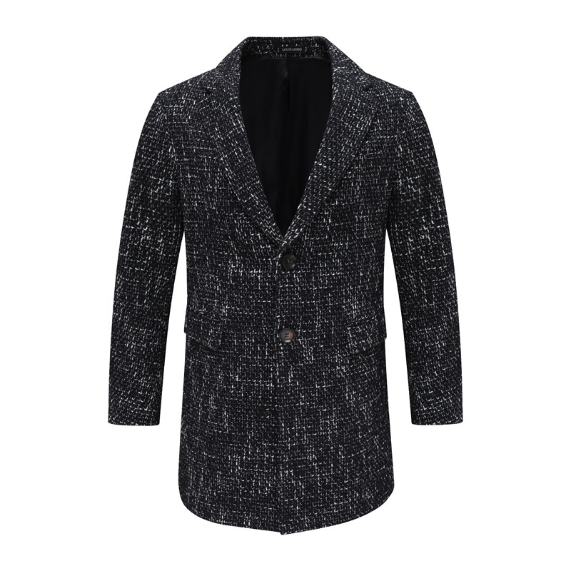 Y1585路易断码清仓秋冬款男士商务休闲西装领68.8％绵羊毛呢大衣