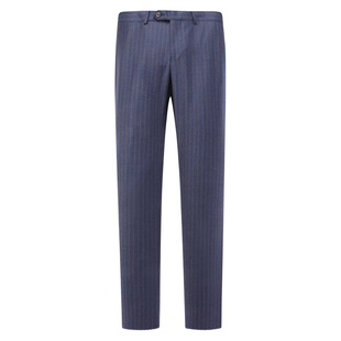 绵羊毛意大利面料深蓝色西裤 J1640鸟断码 职业正装 男士 清仓春秋款