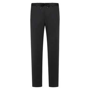 简约百搭黑色高弹力小直筒休闲长裤 CA572卡换季 男士 清仓秋季 断码