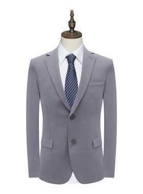 B1605鸟断码清仓春秋款男士商务绅士职业装百搭灰色两粒扣单西服