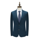 MY324美断码 商务绅士孔雀蓝80％羊毛两粒扣职业西服 清仓春秋男士