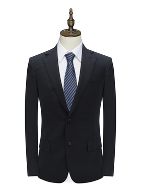 U147雅换季断码清仓春秋男士150支羊毛意大利面料黑色两粒扣西装