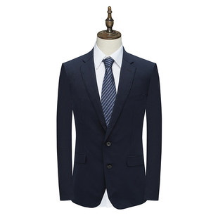 MY331美断码清仓春秋款男士职业装深蓝色高支羊毛意大利面料西服