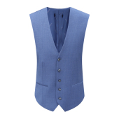 蓝色62.5％绵羊毛西装 商务休闲时尚 马甲 清仓春秋男士 F4038鸟断码