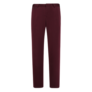 时尚 SA13萨BA蒂N断码 清仓春秋款 男士 休闲暗红色舒适弹力直筒长裤