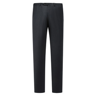 YW392依断码清仓春秋款男士职业装黑蓝色94.7％羊毛中腰直筒西裤